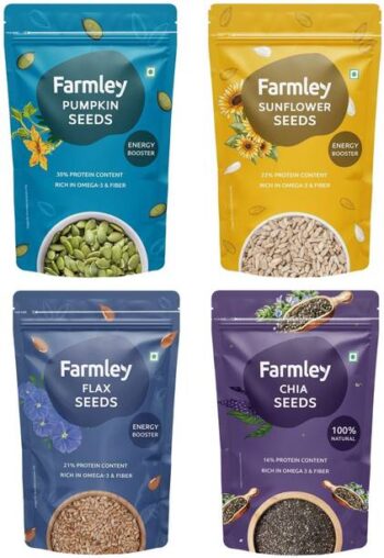 Farmley Premium Seeds 800g, Combo Pack Of 4(Each 200g) ...