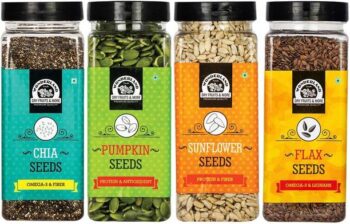 WONDERLAND Roasted Combo Seeds Value Pack Brown Flax Se...