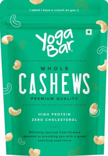 Yogabar Premium Cashews | Whole 320 Kaaju | Premium Nut...