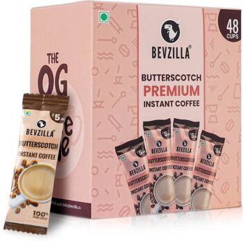 Bevzilla Instant Coffee Powder Box - 48 Sachet (Butters...