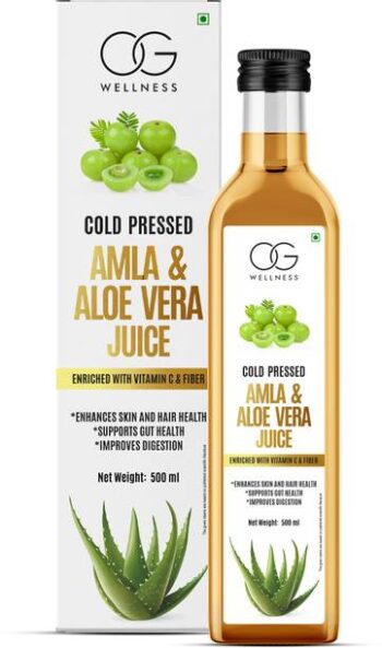 OG WELLNESS Cold Pressed Amla & Aloe Vera Juice – Enric...