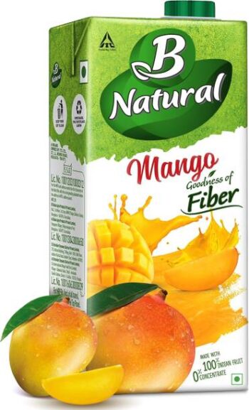 B Natural Mango Juice, Goodness of fiber, Vit C & E