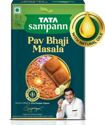 Tata Sampann Pav Bhaji Masala with Natural Oils, Rich A...
