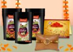 Midiron Rakhi gift, Rakhi With dry fruits (Raisin & Alm...