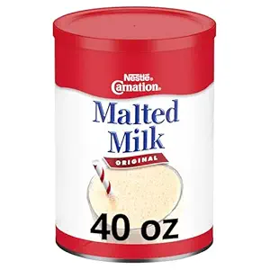 Carnation Malted Milk, Dry Shelf Stable Malted Milk, Great for Baking, Shakes, Sundaes, 40 oz Can