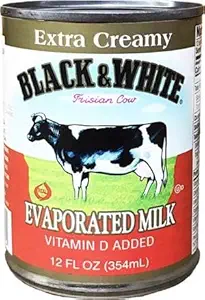 Black & White Extra Creamy Evaporated Milk 12 fl. oz, 4 Pack
