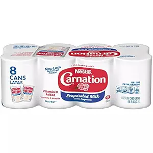 Carnation Evaporated Milk (12 oz. cans, 8 pk.).