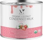 Mementa Organic Coconut Condensed Milk, Strawberry 7.05 Ounce (200 g) (Pack of 1)