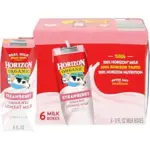 Horizon Organic Shelf-Stable 1% Lowfat Milk Boxes, Strawberry, 8 Fl Oz, 6 Pack