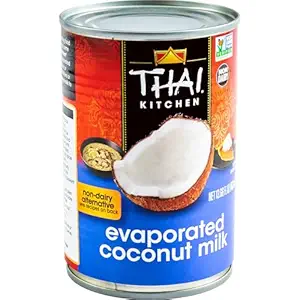 Thai Kitchen Coconut Milk, Evaporated, No Artificial Colors or Preservatives, Non-Dairy Alternative to Evaporated Milk, For Dairy Free Desserts, Soups, Sauces, and Beverages, 13.66 fl oz