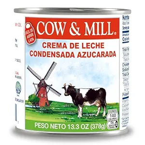 Cow & Mill Sweetened Condensed Creamer Condensed Milk 13.3 fl. oz(Pack of 4) - Premium Quality, Rich and Creamy Condensed Milk for Baking, Coffee, and Desserts