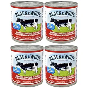 Black & White Sweetened Condensed Filled Milk 14 ounce (Pack of 4)