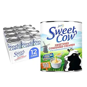 Sweet Cow Condensed Milk, 13.23 Oz (Pack of 12) — Jans Sweetened Condensed Creamer
