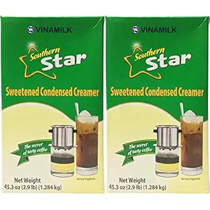 Southern Star Vinamilk Sweetened Condensed Creamer 45.3 oz Box (1284g) - Perfect for Vietnamese Coffee, Flan, Fruits - Makes Anything Delicious (2 Pack)