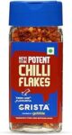 CRISTA Potent Red Chilli Flakes | Italian Seasoning for Italian Cuisines | Pizza & Pasta Seasoning | Zero added Colours, Fillers, Additives & Preservatives | 100% Natural | 30 gms