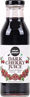 Urban Platter Pure Canadian Dark Cherry Juice, 350ml (Unsweetened | Supports Sleep, Recovery, Joint Health | Antioxidant Powerhouse | Preservative-Free)