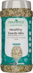 Neuherbs Healthy seeds mix for weight management, Pumpkin, Sunflower, Watermelon, Flax & Chia Seeds | Improved digestion, Muscle building, healthy heart with Omega-3 & protein support- 200 g Trail mix seeds
