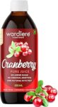 Wardiere American Cranberry Juice (350ml) -100% Pure No Added Sugar - Fresh Cranberries - Thick & Tart Pure Cranberry Juice - Good for UTI Health