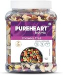 Pureheart Cherokee Premium Trail Mix | An Eclectic Mix of 8 Healthy Superfoods Nuts- Cashews, Almonds, Pistachio | Dry Fruits - Cranberries, Raisins | Seeds - Pumpkin, Sunflower | Reusable Jar (1000g)