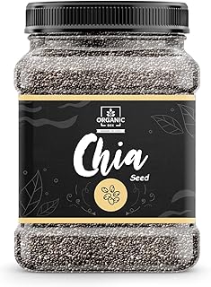 Organic Box Chia Seeds - Healthy food for eating diet snacks for weight loss. (500 Gram)