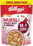 Kellogg's Muesli Fruit Nut & Seeds 750G | 12-In-1 Power Breakfast | India'S No. 1 Muesli | Multigrain Breakfast Cereal