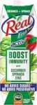 DABUR Real Activ Cucumber Spinach Fruit Juice - 1L|No Added Sugars, No Added Preservatives|Helps Boosts Immunity|Mix Fruit & Vegetable Juice With Added Zinc|Tasty, Healthy & Refreshing Fruit Drink