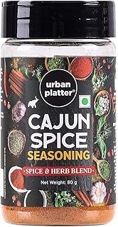Urban Platter Cajun Spice Seasoning Shaker Jar, 80g (Suitable for marinades, Making dips and Sprinkler)