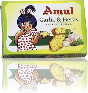 Amul Buttery Spread - Garlic and Herbs, 100g Pack