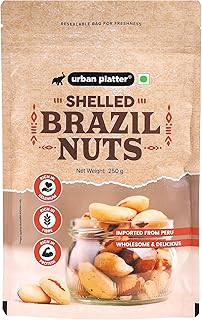 Urban Platter Brazil Nuts, 250g (Rich in Selenium | Superfood | Have 1 Daily | Product of Peru)