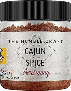 The Humble Craft Cajun Spice Seasoning Powder - Cajun flavoured Grill Meat Rub, Chicken, Potato, Bagel & Taco Seasoning with Herbs - 100gms