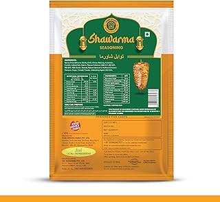 Chef’s Art Shawarma Seasoning Powder Masala - 500g | (Veg Mix, Upto 100 Servings) | Nutritious Umami & Smoky Flavored Seasoning Mix | Blend of Natural Spices & Herbs | No Preservatives Or Artificial Colors | Versatile Seasoning for Salads, Yoghurts, Chicken & Appetizers