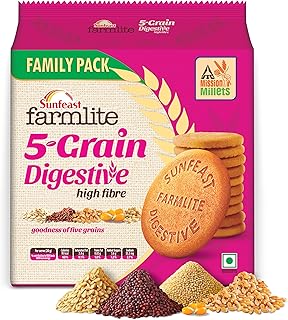 Sunfeast Farmlite 5 Seed Digestive Biscuit | High Fibre | Goodness of 5 Power Seeds & Wheat Fibre | 800g